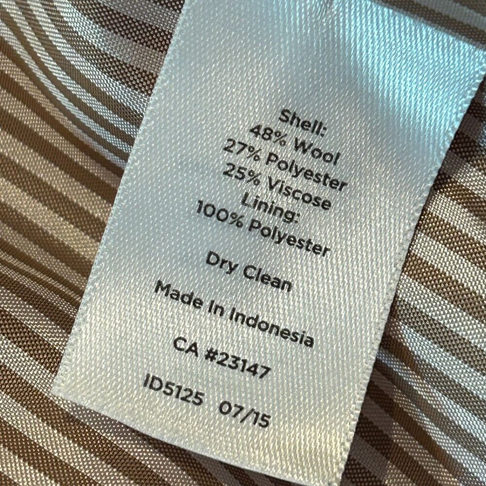 Talbots Classic 2 Button Red Wool Blend Blazer Si… - image 8